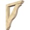 Ekena Millwork Funston Slat Rough Sawn Bracket w/ Offset Brace, Douglas Fir, 6"W x 34"D x 42"H BKT0604X34X42FST06RDF - alternate 1